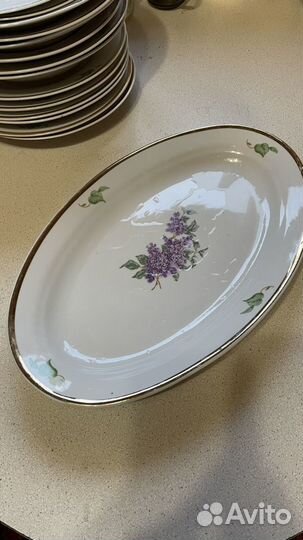 Ликино- дулево сервиз на 6 персон сирень