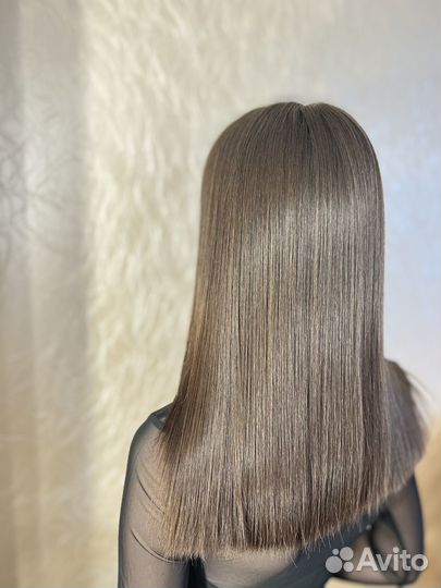 Кератиновое выпрямление волос