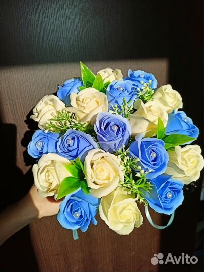 Букет из мыльных роз