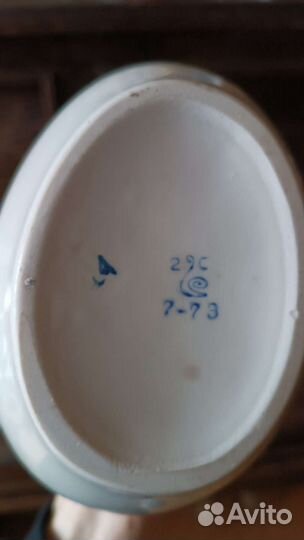 Фарфоровый Штоф (Ликерник) Лебедь со стопками