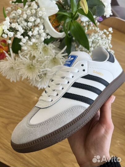 Adidas Samba Женские белые 36-40