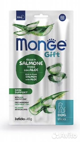Монж для собак Мягкие палочки с Лососем, 45 г
