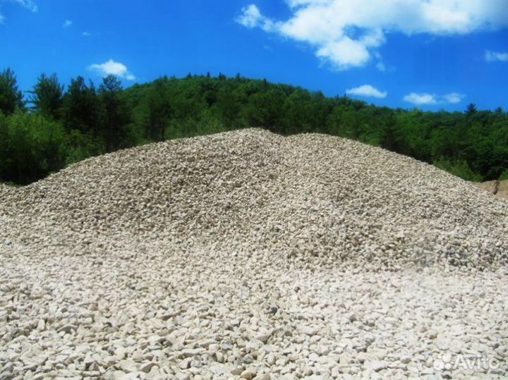 Щебень, песок