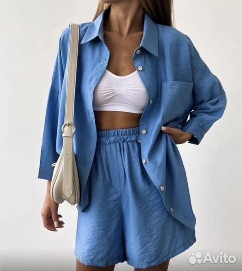 Костюм шорты рубашка