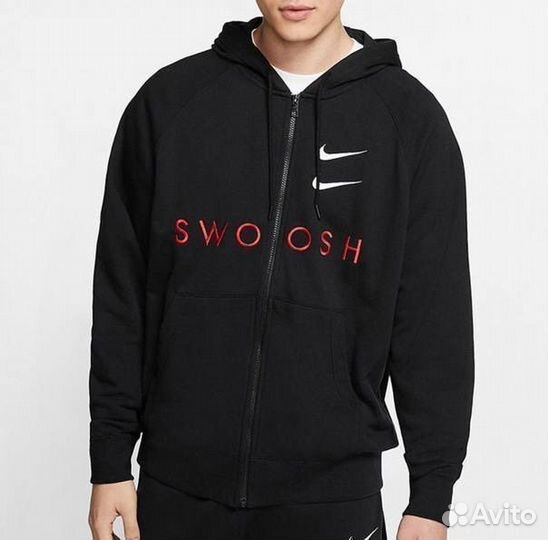 Зип худи nike double swoosh размер S