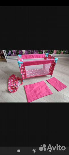 Детская кровать манеж для куклы бу