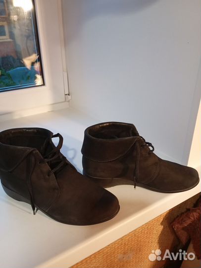 Полуботинки замшевые