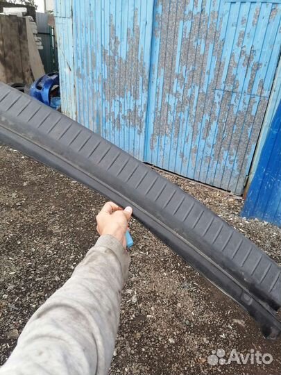 Накладка на задний бампер приора