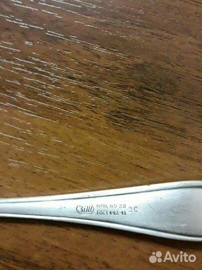 Ложки мельхиор и вилка