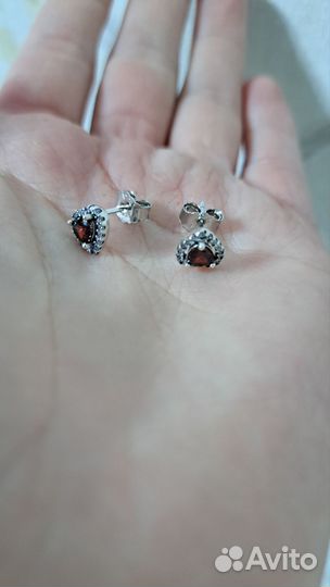 Серьги пандора s925