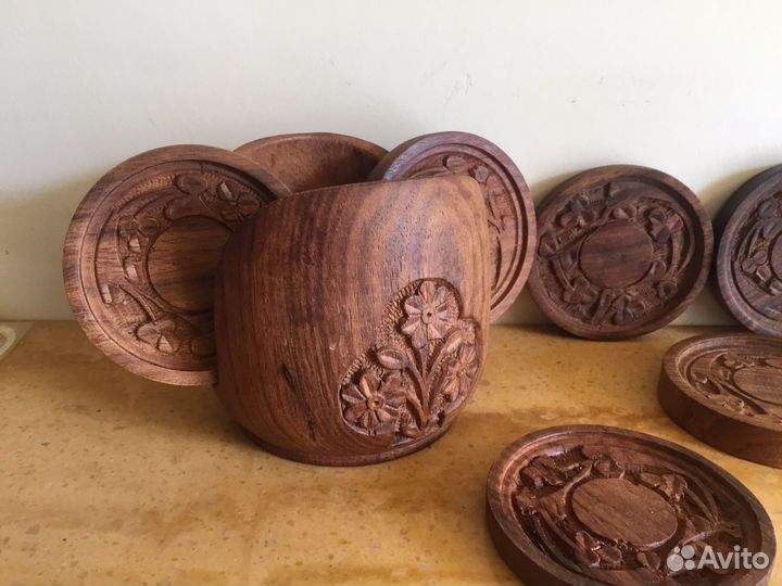 Подставки Манговое Дерево Ручная работа Раритет