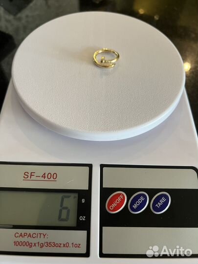 Cartier кольцо гвоздь 585