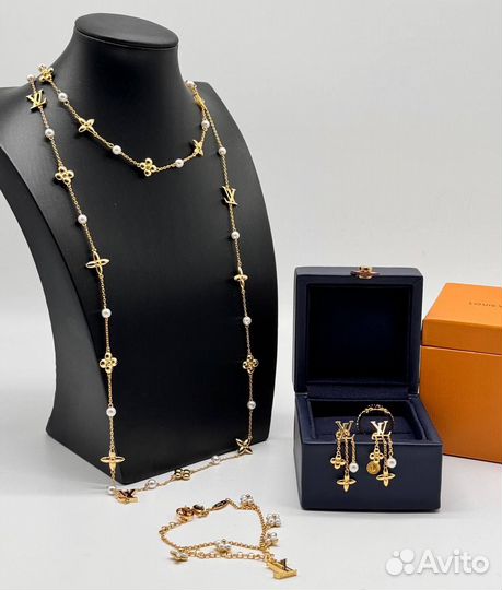 Серьги премиум качества Louis Vuitton