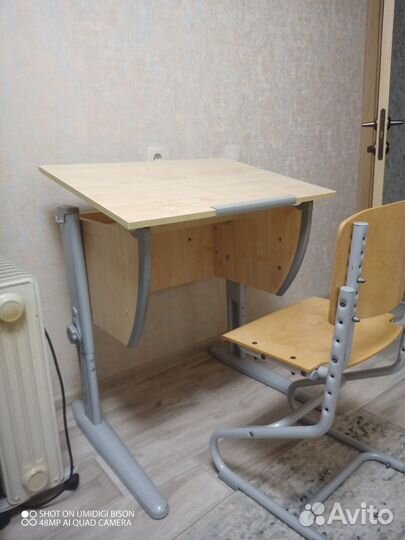 Растущая парта и стул бу