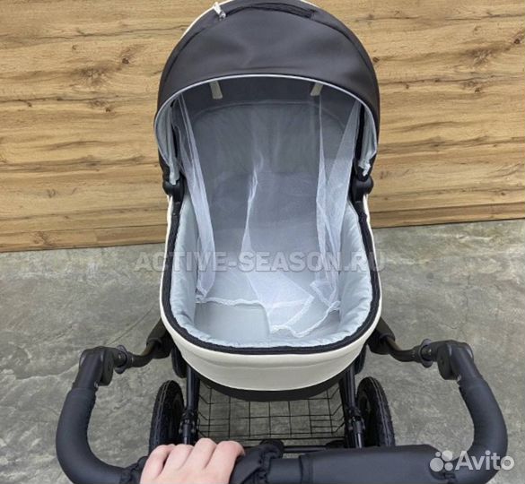 Коляска luxmom cobabe-6300L экокожа 2В1