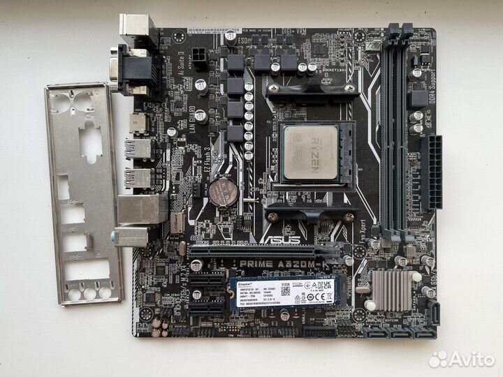 Asus prime a320m k am4+AMD Ryzen 5 1500x+SSD M2 51