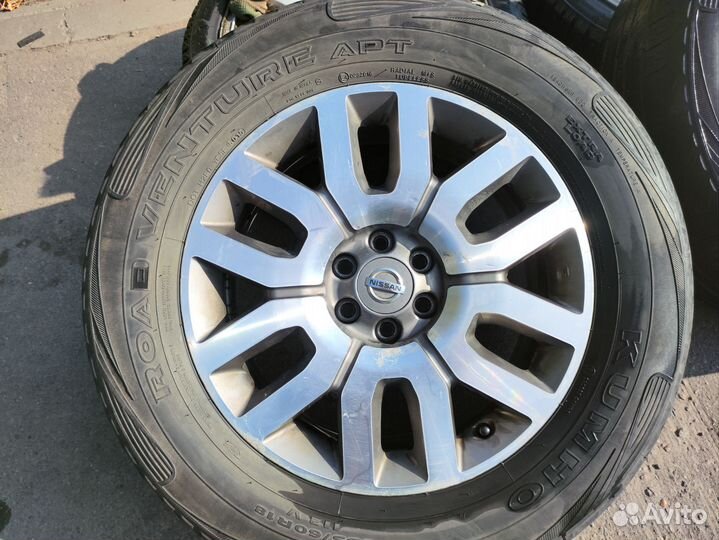 Литые диски r18 nissan pathfinder r51 с резиной