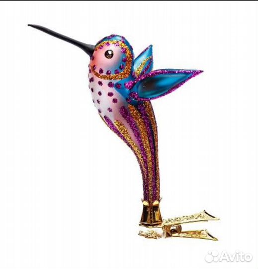 Ёлочная игрушка колибри моравски
