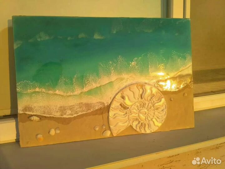 Картина / панно море resin art