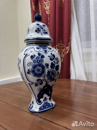 Имбирная ваза Gilde original delft handgemalt