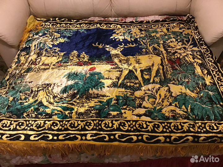 Скатерть и покрывало плюш из СССР