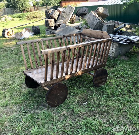 Телега декоративная