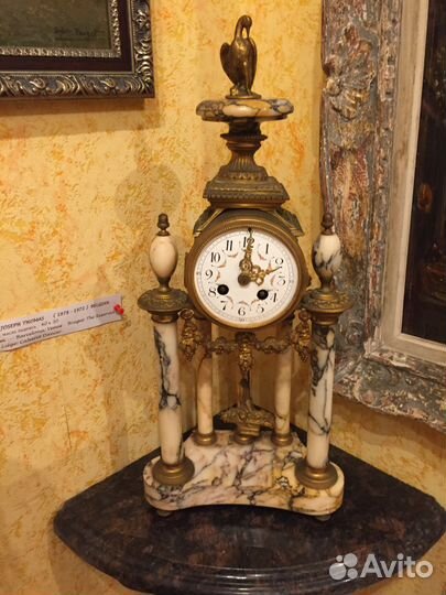 Каминные часы 19 век