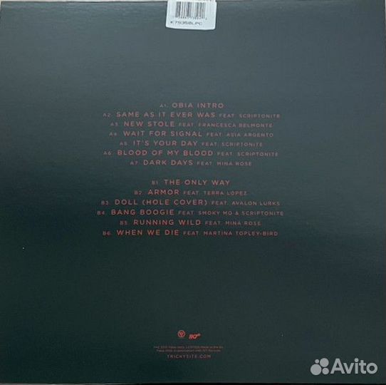 Винил Tricky – Ununiform