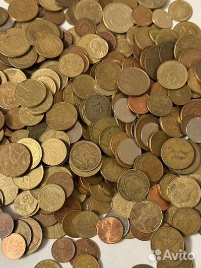 Монеты иностранные на вес 1 кг