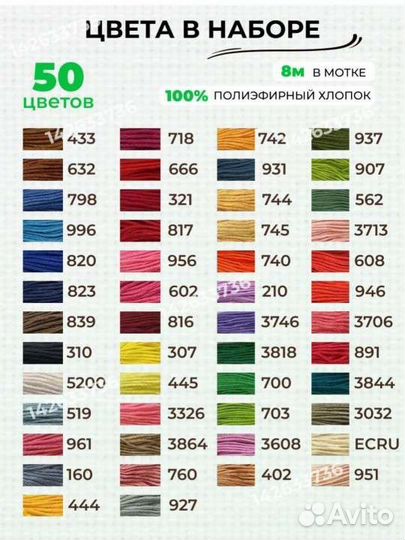 Набор ниток мулине