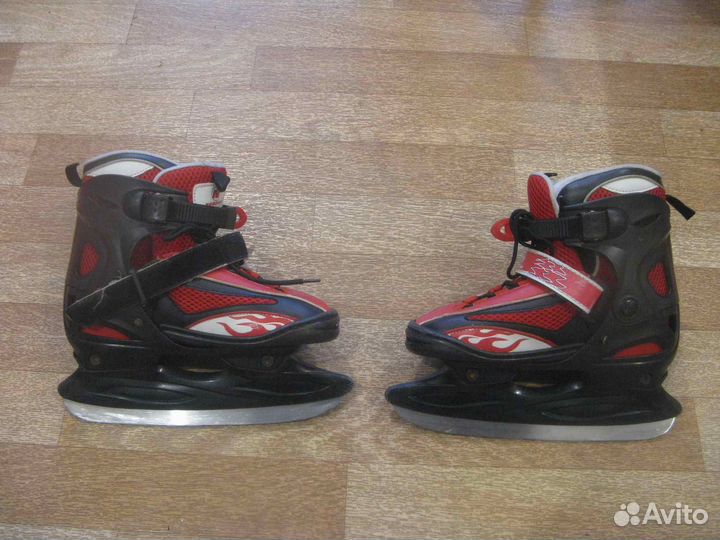 Коньки детские раздвижные, размер от 31 до 36