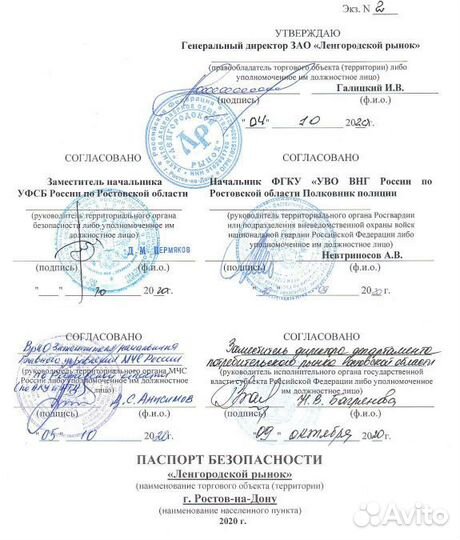 Паспорт антитеррористической безопасности объекта