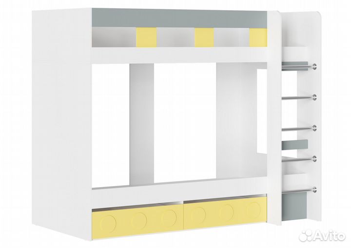 Двухъярусная кровать мдф 