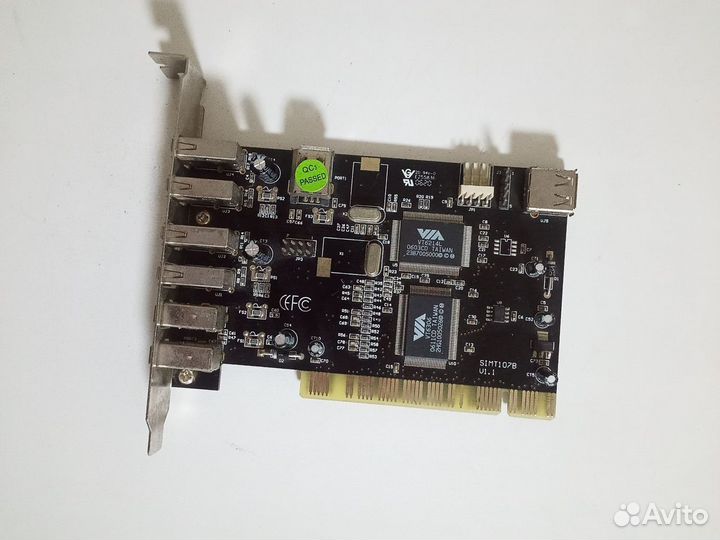 Контроллер PCI USB 2.0 x4 / ieee 1394 x2 simt107B