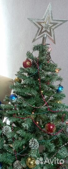Ель искусственная заснеженная бу