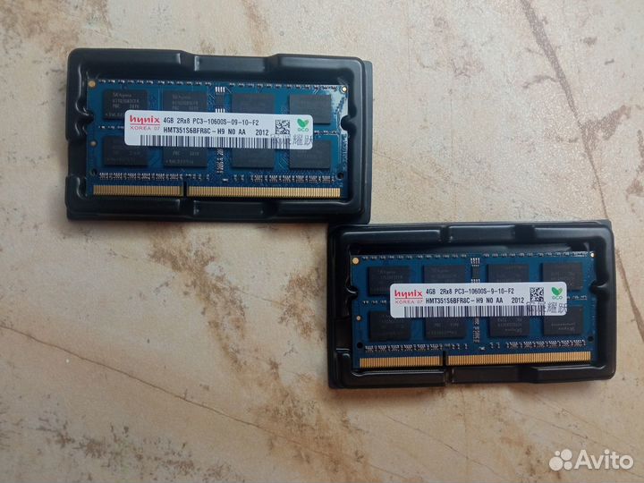Память DDR3, ddr3l 4GB для ноута 1066, 1333, 1600