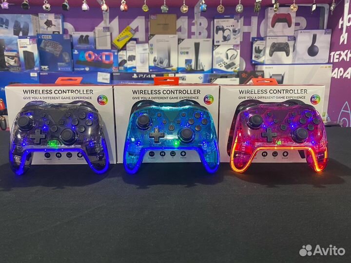 RGB геймпады для Switch/PS3/PC/Android Новые