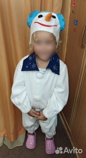 Детский новогодний костюм Снеговик