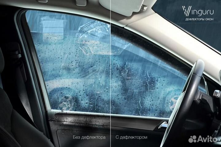 Дефлекторы окон vinguru vw tiguan 2007-2016 /крос