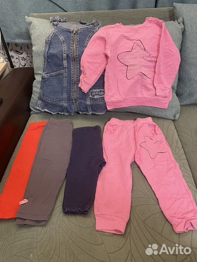 Вещи пакетом на девочку 92 98