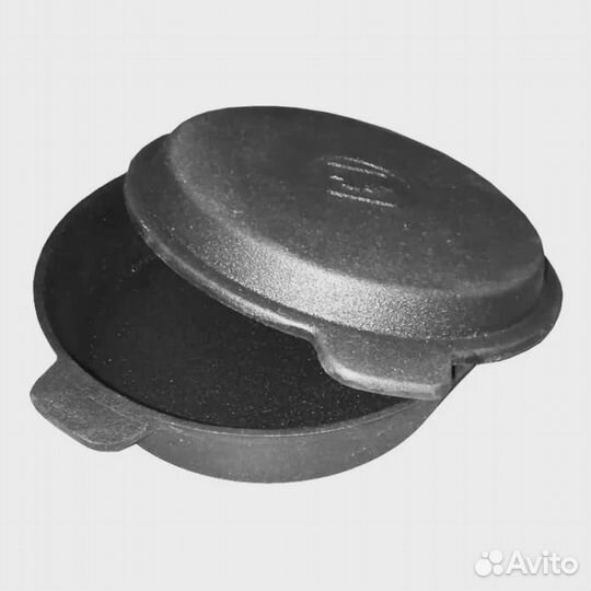 Сковорода чугунная разные размеры, с крышкой и без