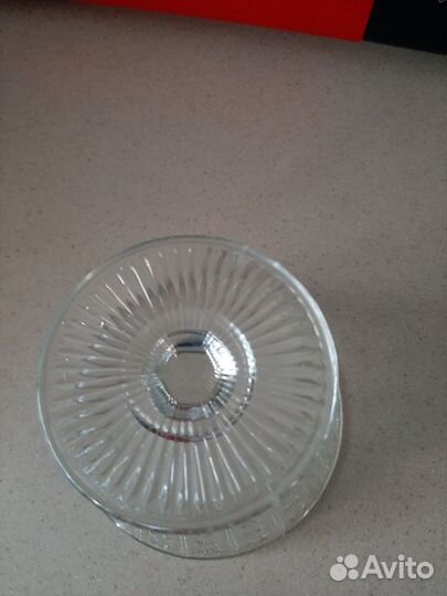 Ваза конфетница, старое стекло