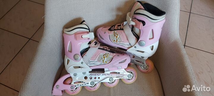 Роликовые коньки детские раздвижные 33 36