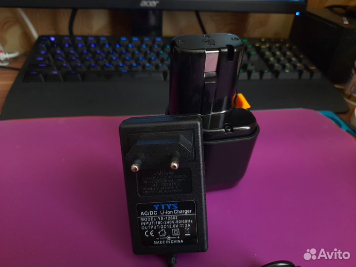 Аккумулятор для шуруповерта Hitachi ds12 (Li) 5А/Ч