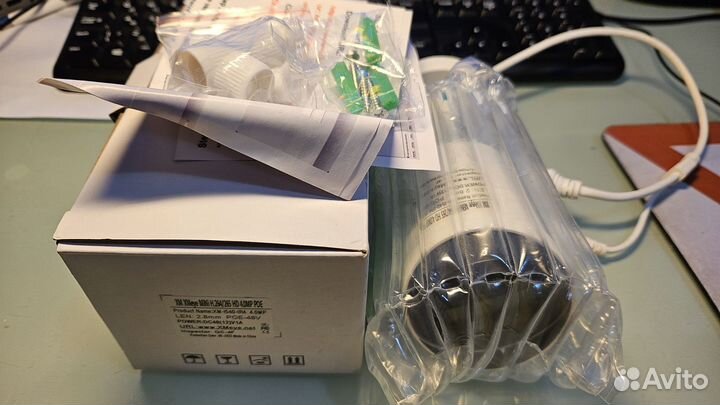 Ip видеокамера уличная 4мп XM, 2.8мм, с POE, звук