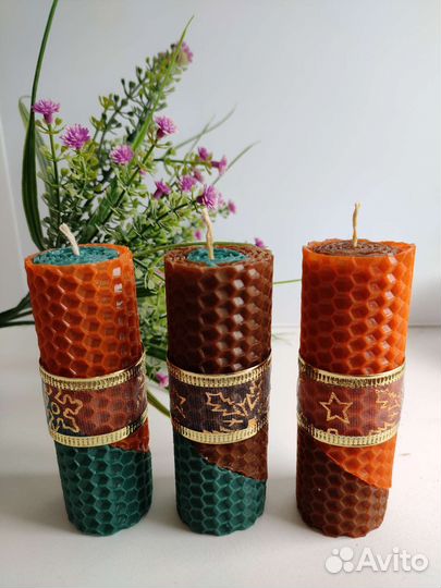 Набор свечей из вощины