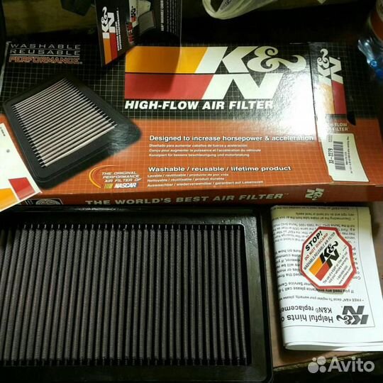Многоразовый воздушный фильтр K&N для mazda