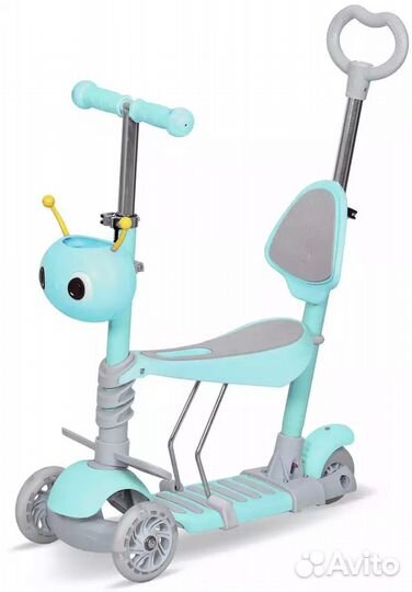 Самокат детский трехколесный с сиденьем