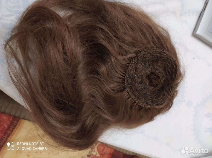 Шиньон из натуральных волос