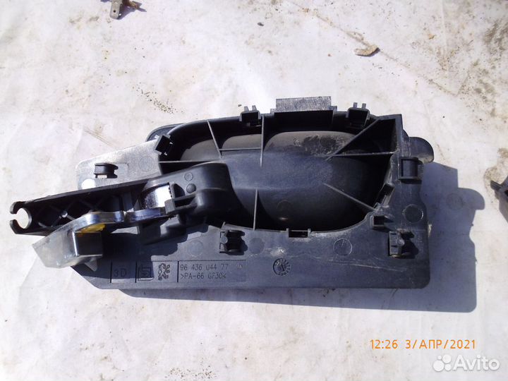 Ручки дверей хром Peugeot 307